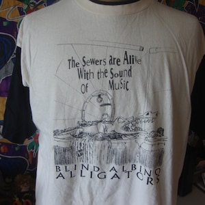 Vintage 90&#39;s Blind Albino Alligators band Tee Tour T Shirt XL