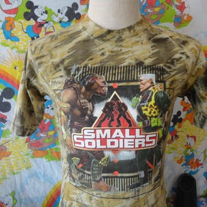 Vintage 90&#39;s Small Soldiers 1998 Movie Promo T Shirt Size M