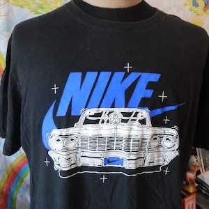 Vintage Y2K Nike 1964 Impala Lowrider Chicano Car Culture T Shirt 2XL