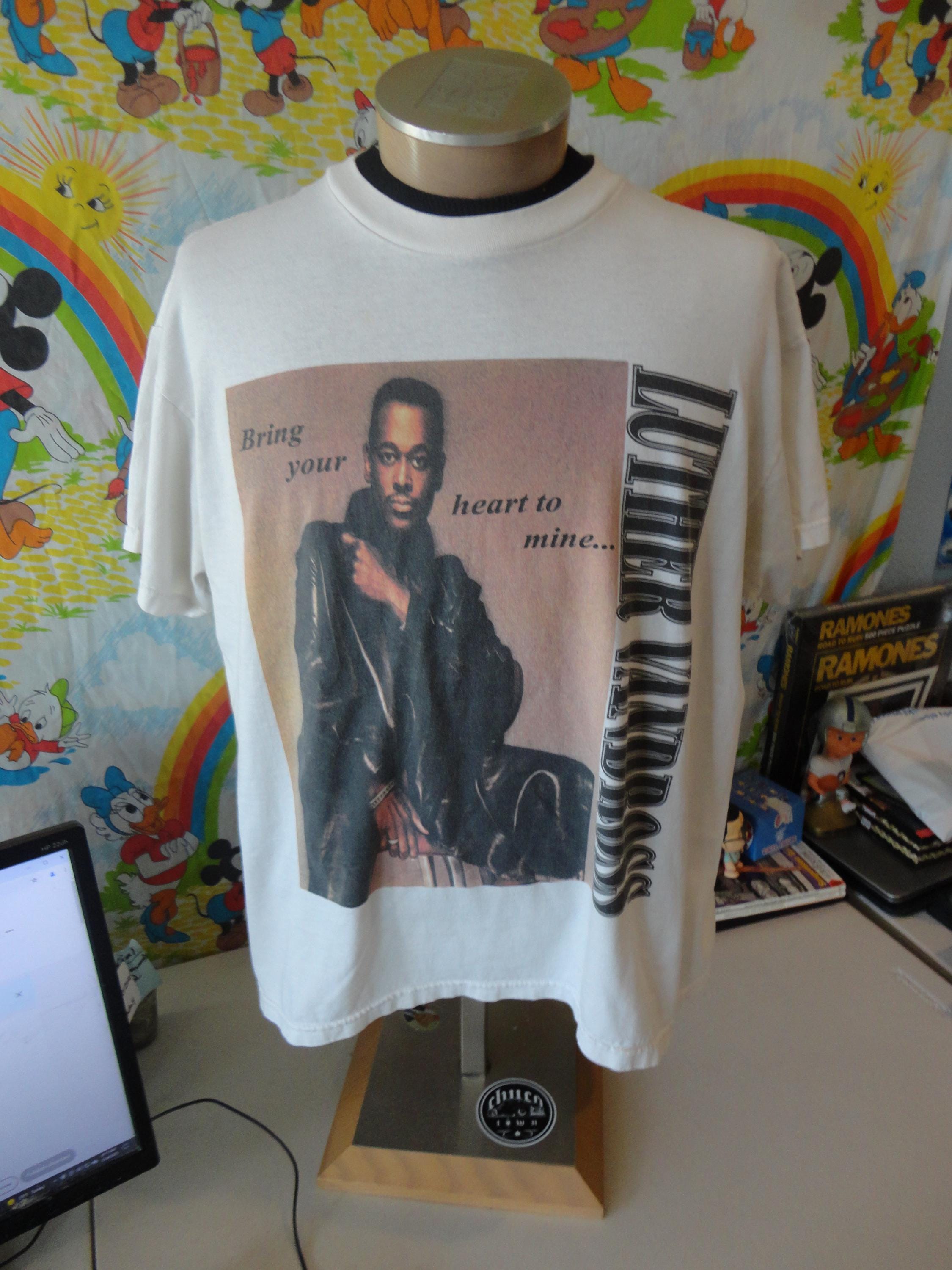 90'S 当時物Luther Vandross ラップTシャツ ヴィンテージ Vintage 90's Luther Vandross an Evening of Songs T Shirt - Etsy