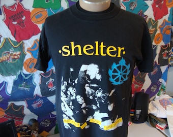 Shelter - Vintage 90s - Hardcore Punk Rock Band T Shirt - Size XL