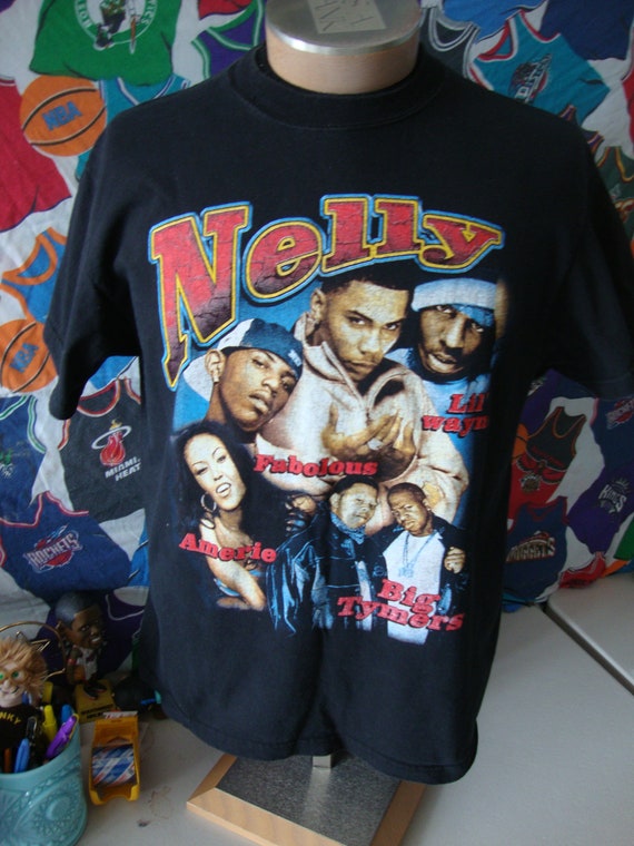 Vintage NELLY RAP Tee Lil' Wayne 2002 Tour T Shir… - image 2