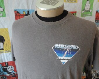 Vintage 80's Bob Seger Like a Rock Concert Tour The Silver Bullet band single stitch T Shirt Size L