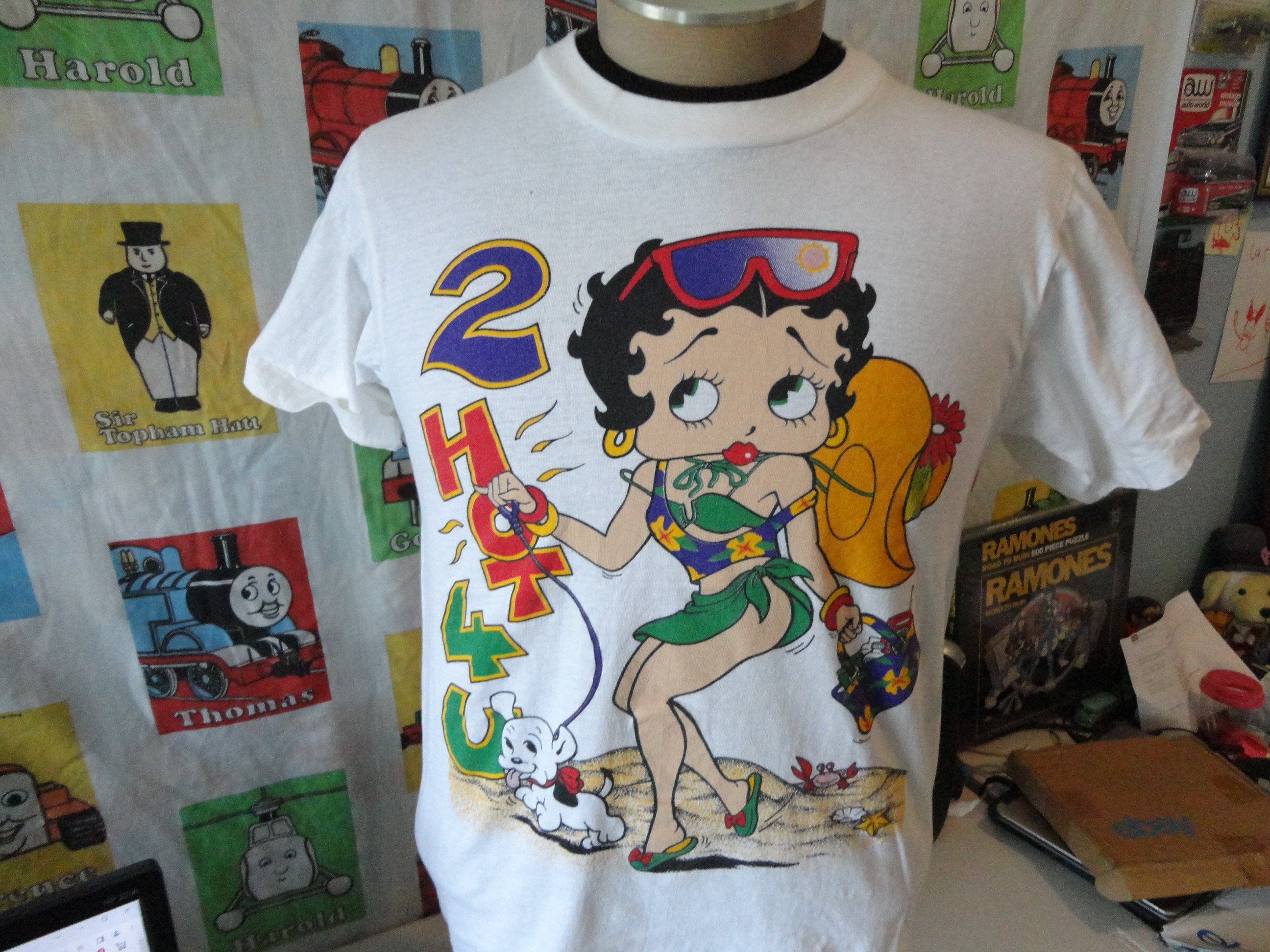 Vintage 90's Betty Boop Cartoon 2 Hot 4 U T Shirt M - Etsy