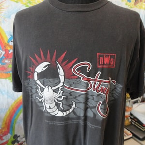T-shirt vintage des années 90 STING WCW NWO Wrestling 1998 taille XL