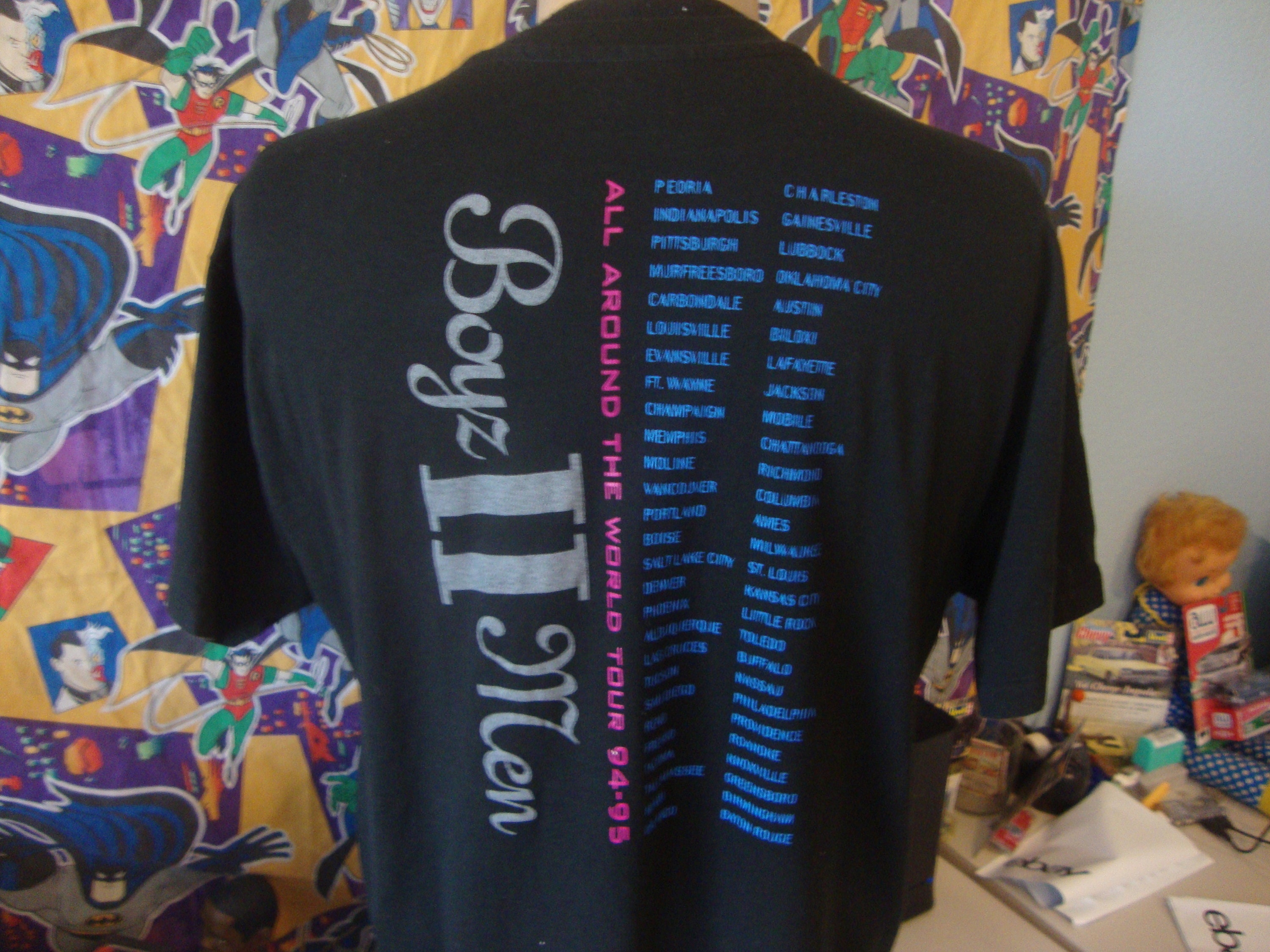 Vintage 90's Boyz II Men R&B Group Band Tee Concert 1994