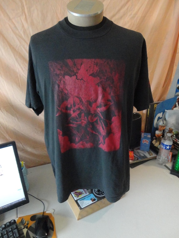 Vintage 90's Milton's Paradise Lost Tee Hell At Last Gustave Doré Art T-Shirt XL View 2