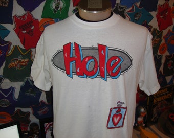 Vintage 90's HOLE Celebrity Skin Courtney Love Concert Tour grunge T Shirt L