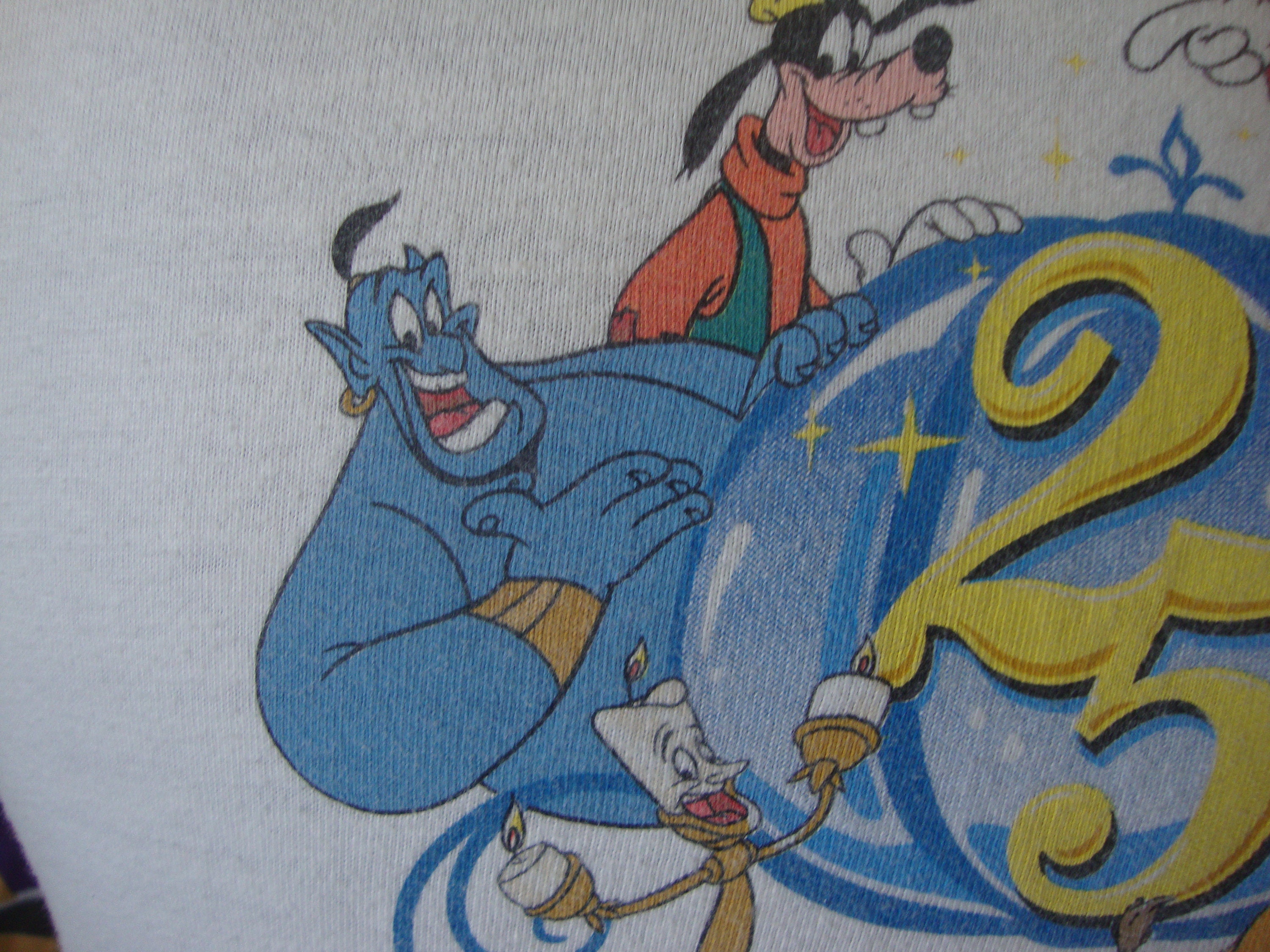 Vintage 90's Walt Disney World 25 Years Aladdin Genie the Lion