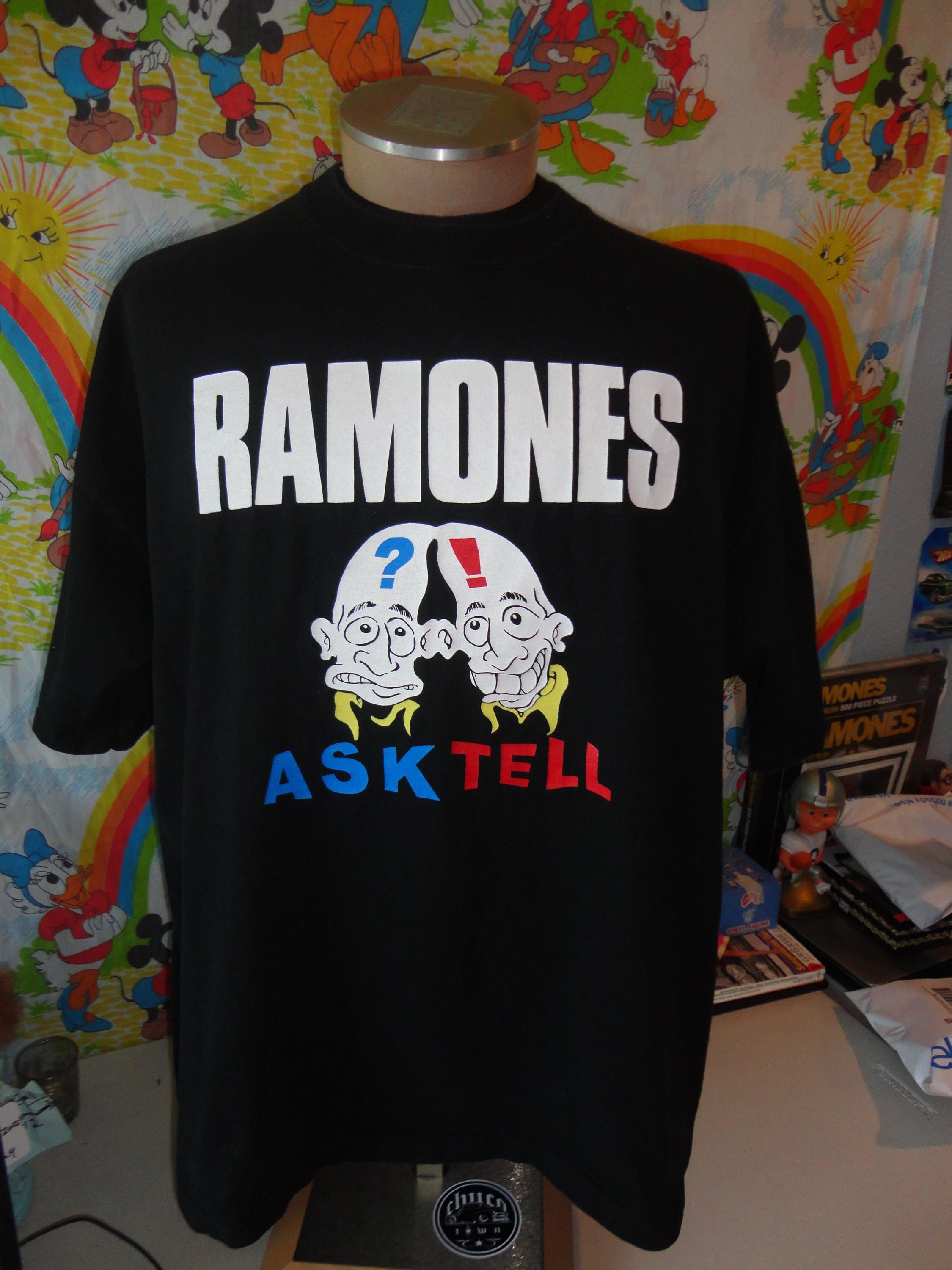 Vintage RAMONES Ask & Tell Pinhead Very Rare T Shirt Size XL - Etsy