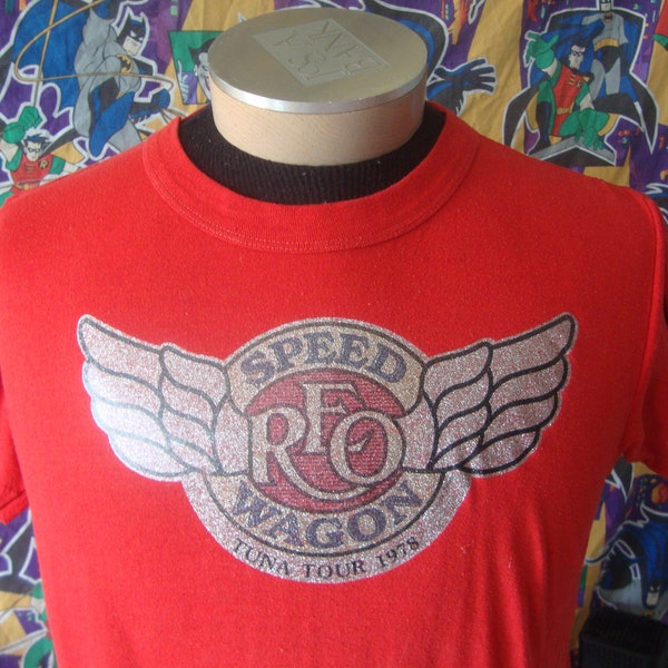 Vintage 70's REO Speedwagon 1978 Tuna Tour Band Tee Concert T Shirt Fits M