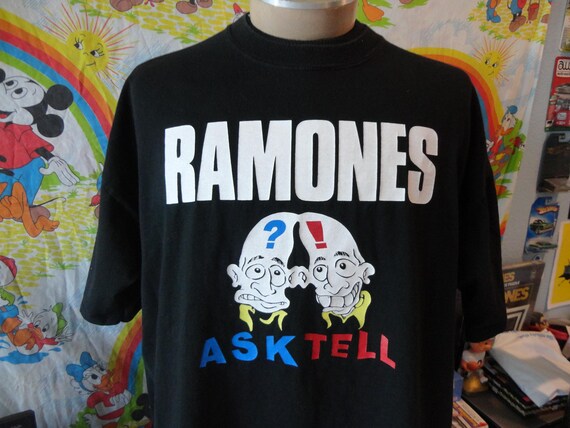Vintage RAMONES Ask & Tell Pinhead Very Rare T Shirt Size XL - Etsy