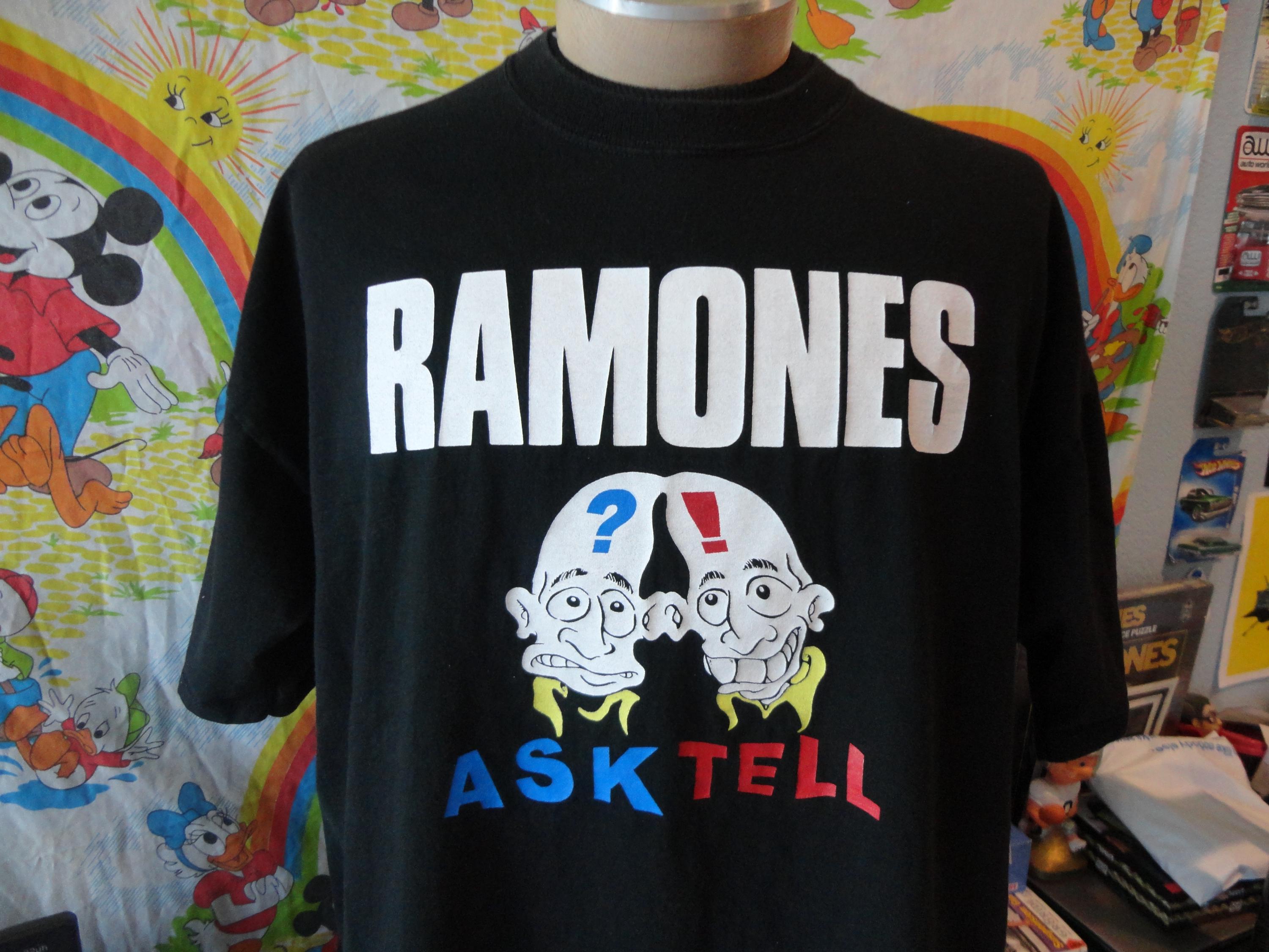 Vintage RAMONES Ask & Tell Pinhead Very Rare T Shirt Size XL - Etsy