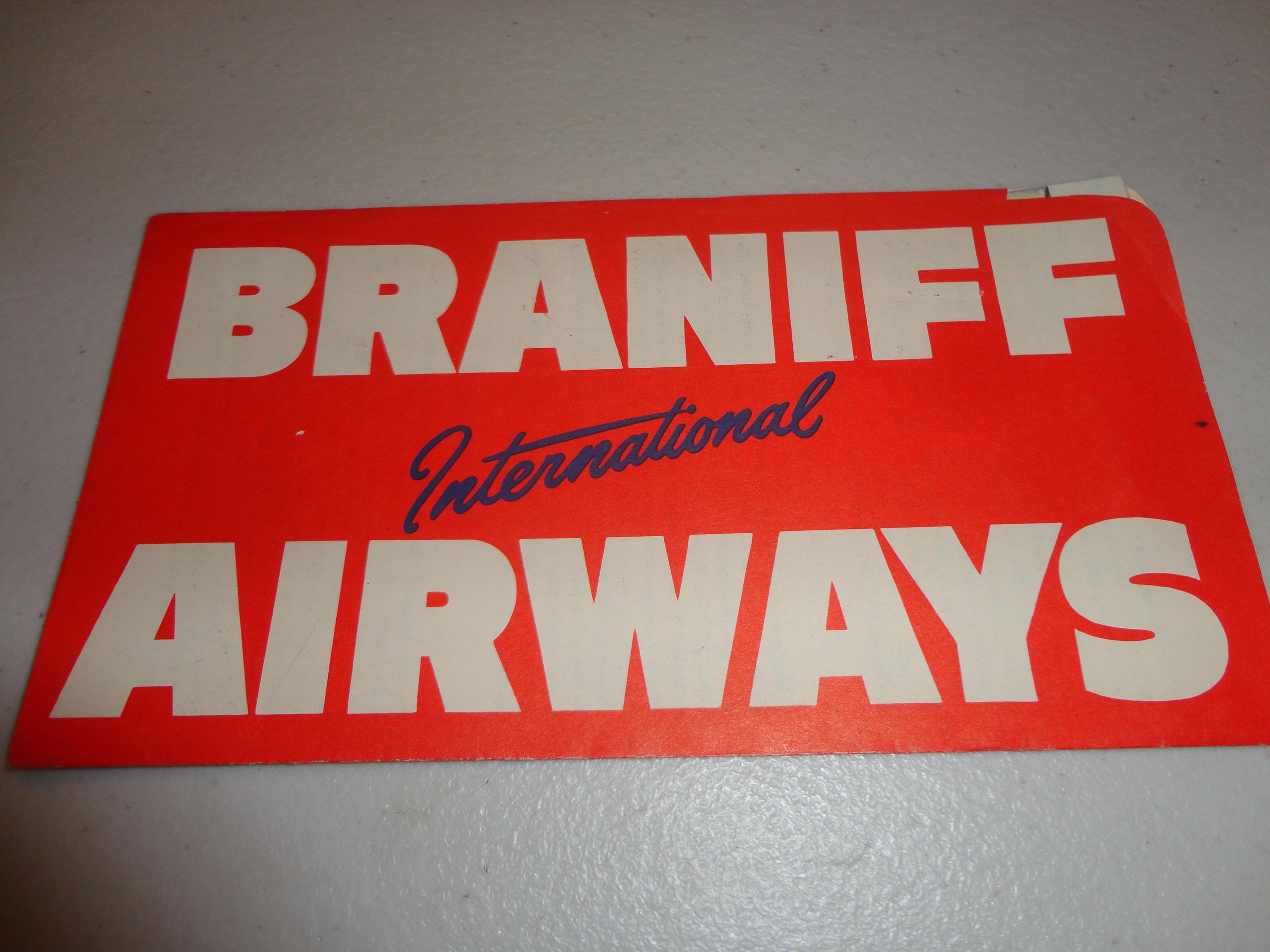 Braniff Memorabilia - Etsy
