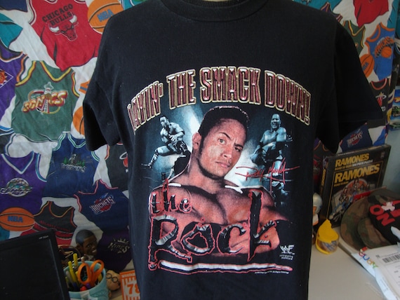 ヴィンテージ 90年代 ザ・ロック 1999 WWE WWF レスリング ラップ T 
