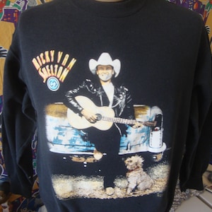 Vintage 90s Ricky Van Shelton Concert 1992 Tour Crewneck Sweatshirt M