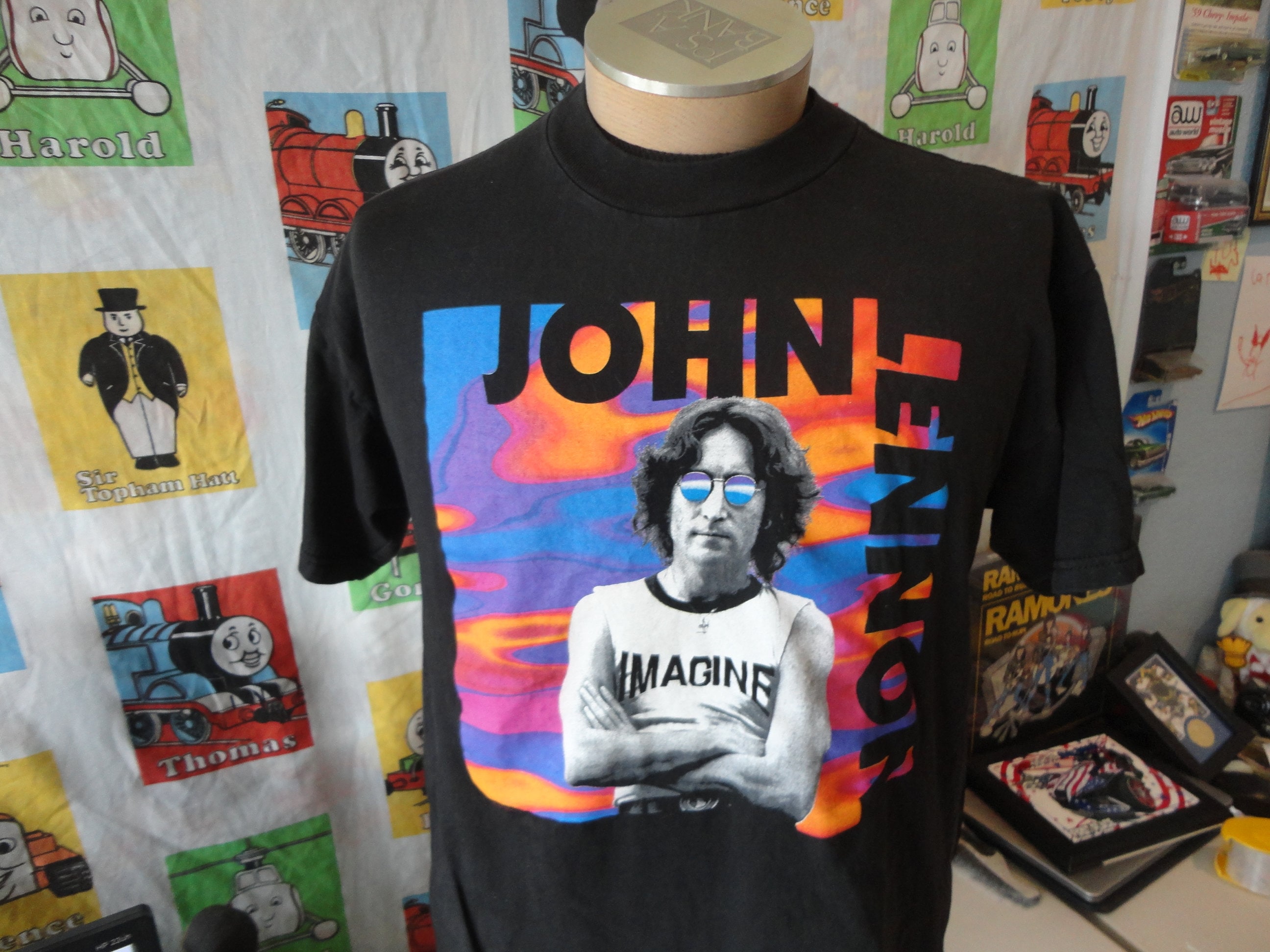 90s ジョンレノン TEE XL ビートルズ 90s ジョンレノン vintage beetles Tシャツ xl 90s John Lennon ジョン
