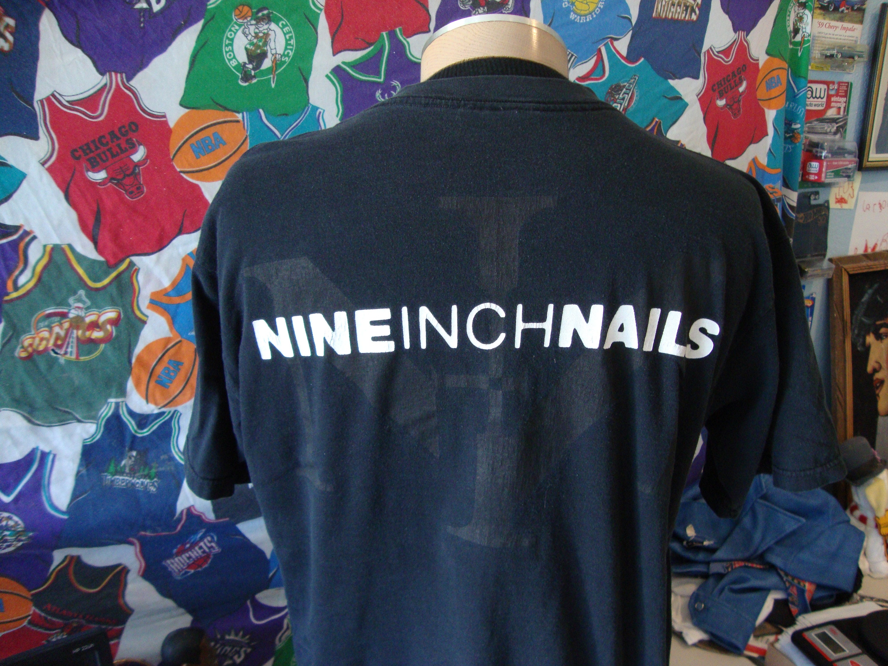 Vintage Nine Inch Nails Black  Now I'm Nothing Tour   Etsy