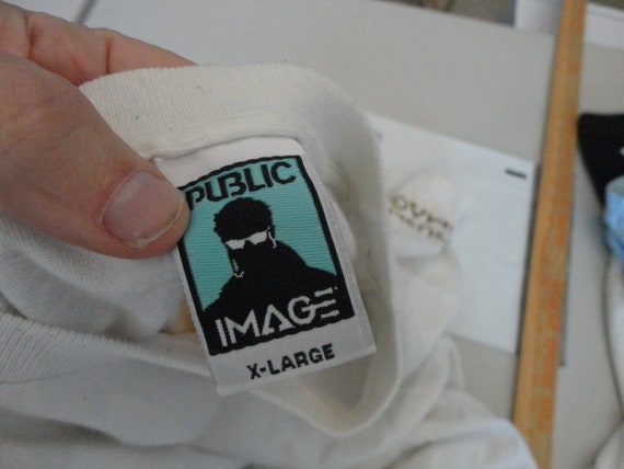 Vintage 80's Public Image Clothing tee skate skat… - image 10