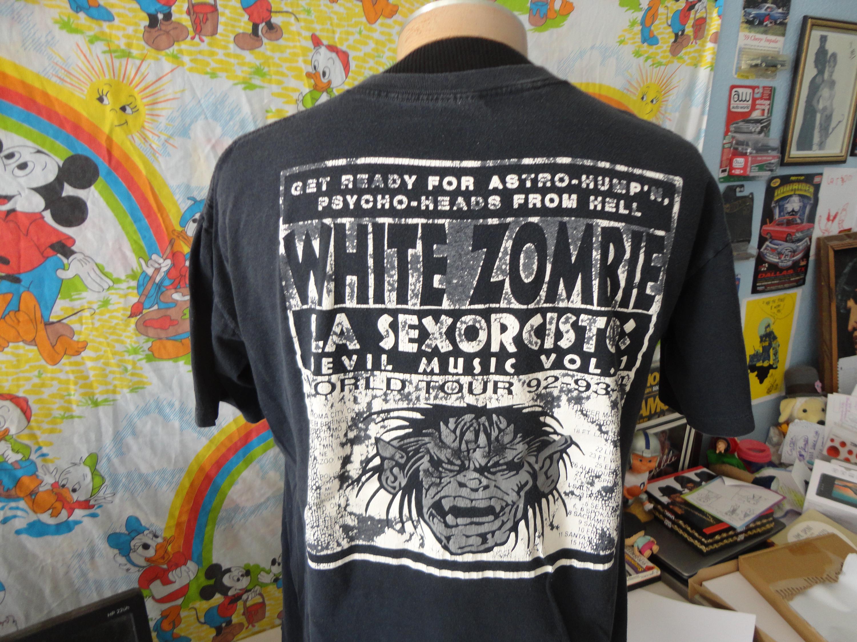 WHITE ZOMBIE 1993年ツアー　ヴィンテージTシャツ L 1993 White Zombie Vintage Tour Band Tee Shirt – Zeros Revival