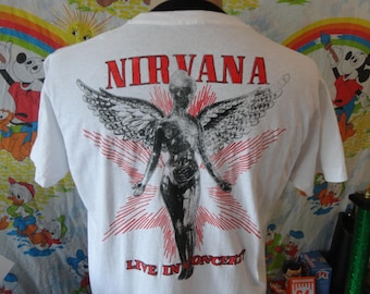 Vintage 2003 Nirvana Vestibule Dante's Inferno T Shirt Size S (W