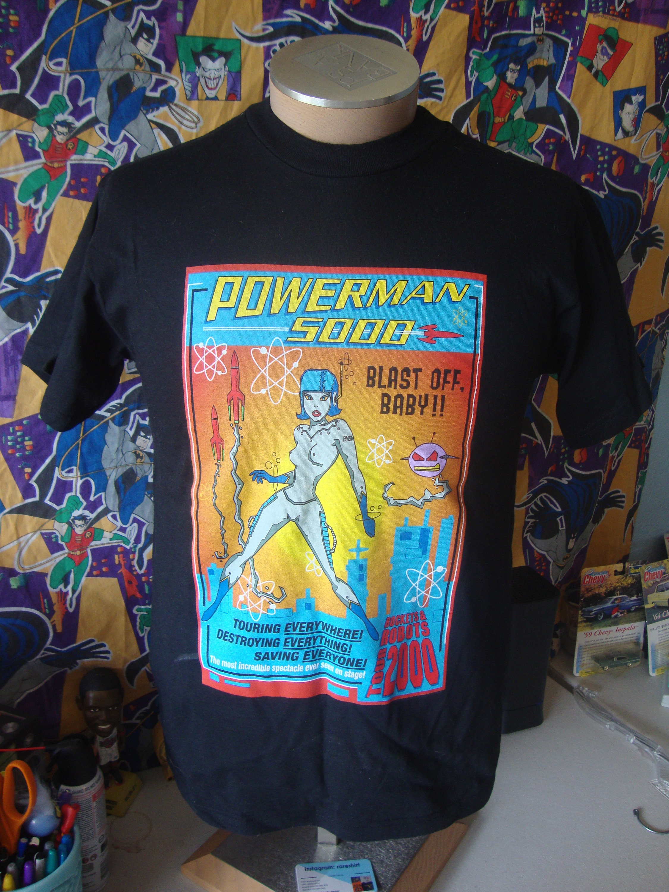 Vintage Powerman 5000 Concert 2000 Tour Concert T Shirt Size