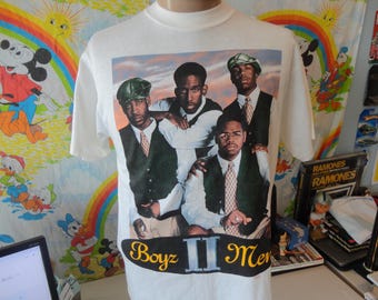 Vtg 1998 Boyz II Men Evolution Tour Concert T-shirt Black L 90s
