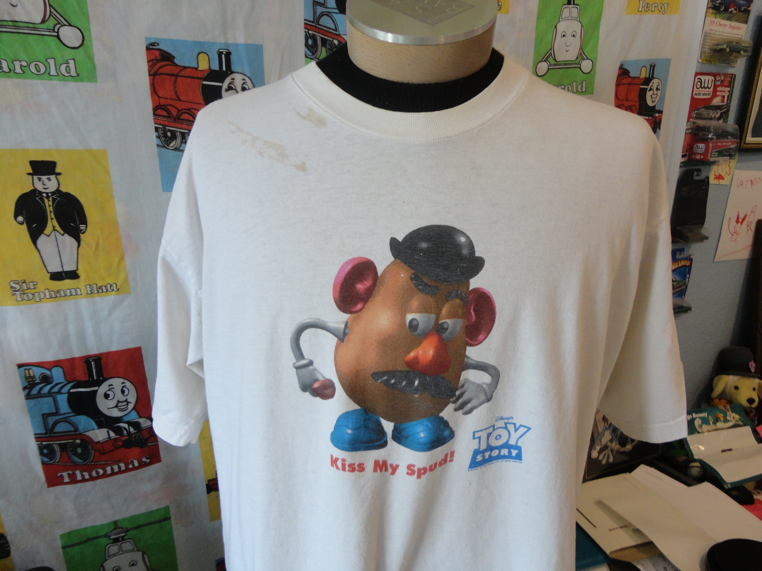 Vintage Walt Disney Toy Story Kiss My Spud Potato Head Movie