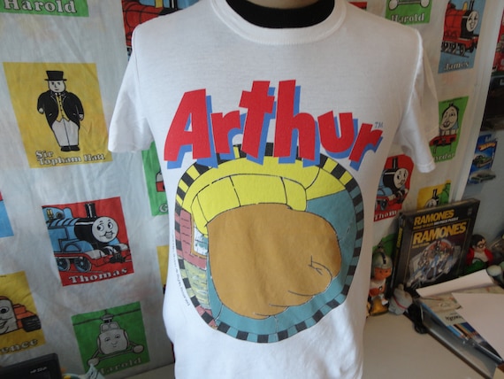 Vintage Arthur T Shirt Adult size M medium White … - image 1