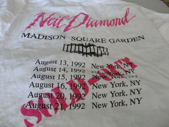 Vintage 90's NEIL DIAMOND 1992 Madison Square Gar… - image 5