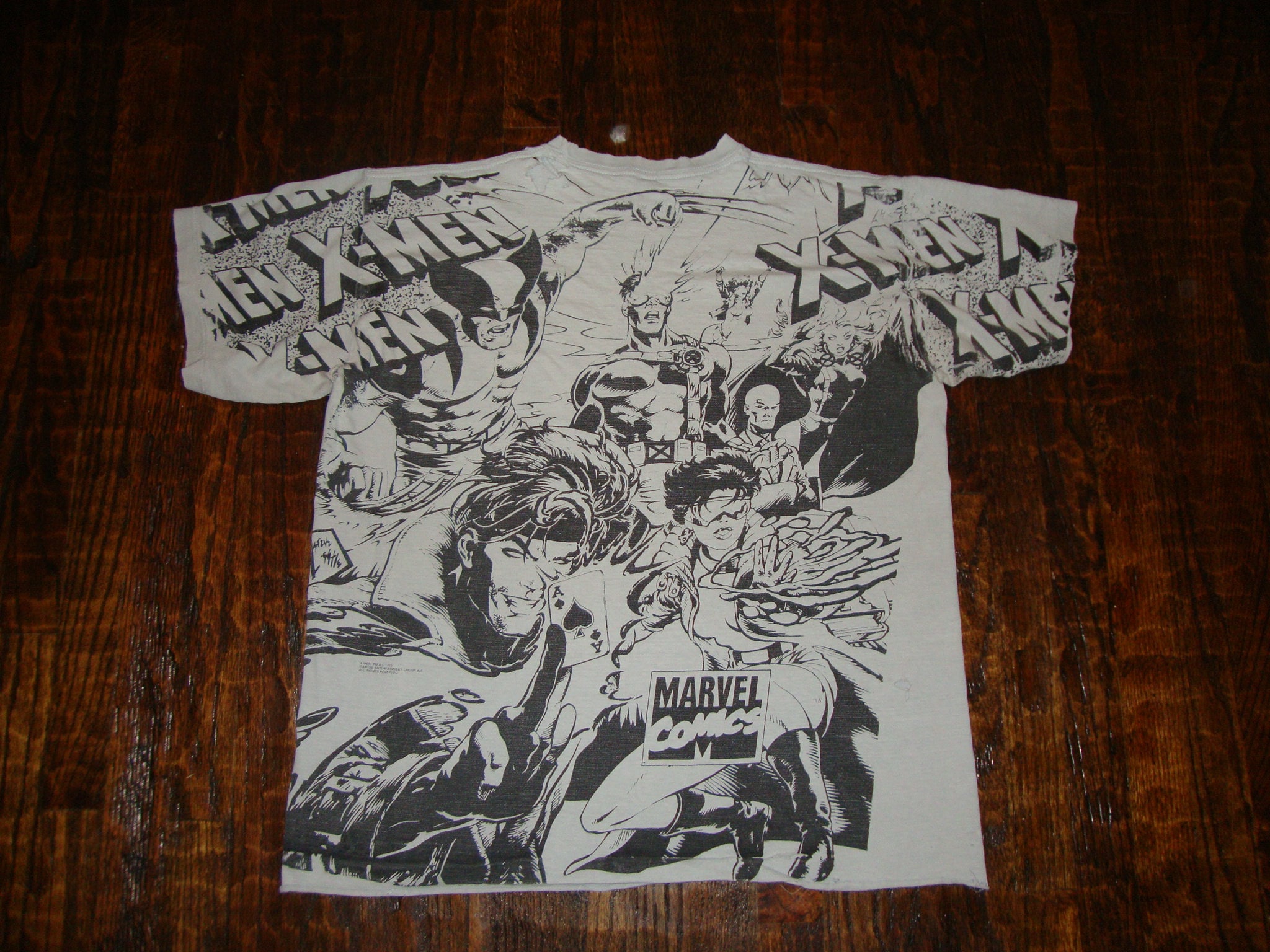 Vintage 1993 X-men Marvel All Over Print Mega 90s T-shirt XL - Etsy