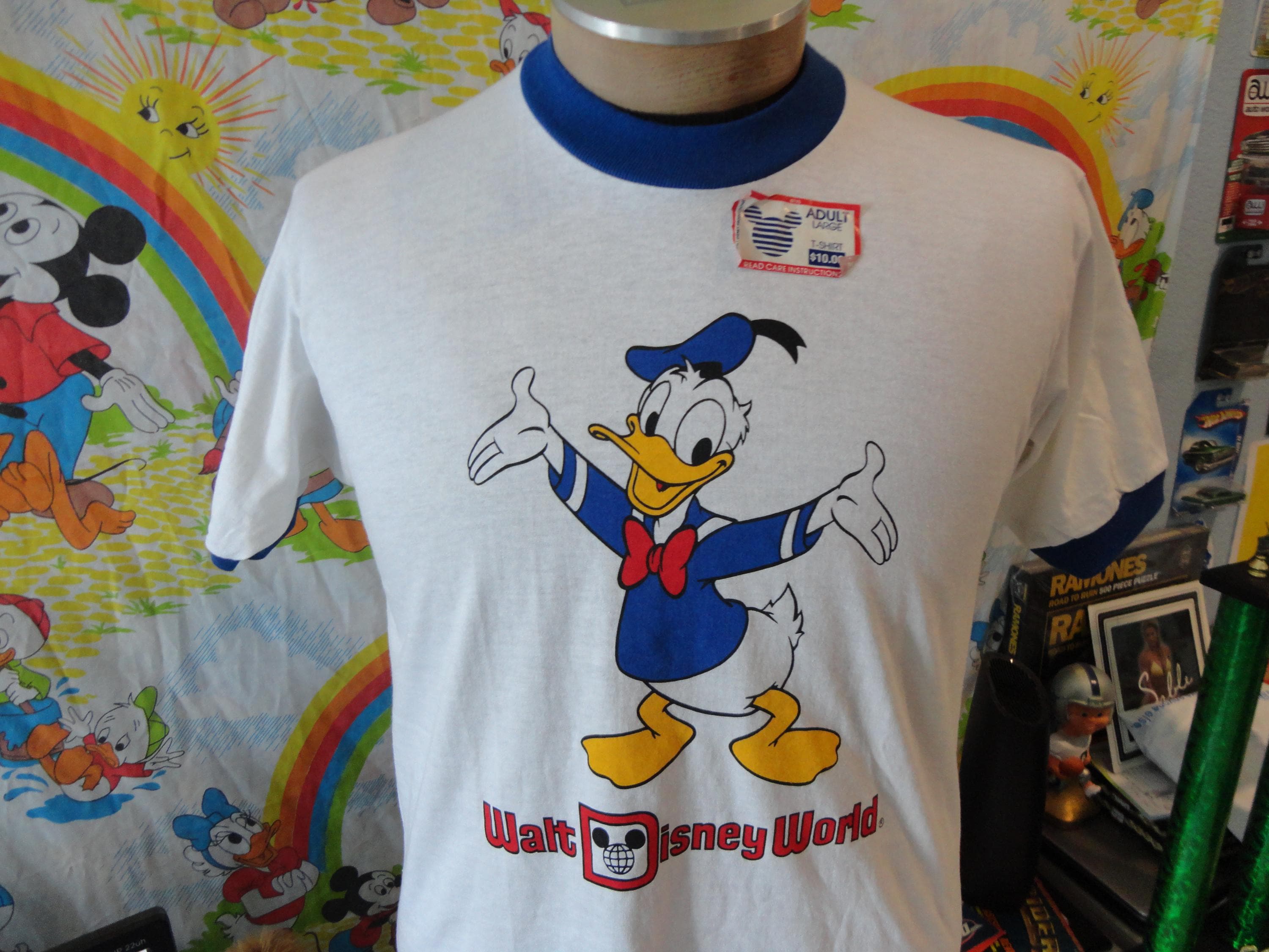 レアモデル 80s デズニー ドナルドダック リンガーＴシャツ 希少グリーン レアモデル 80s デズニー ドナルドダック リンガーTシャツ 希少