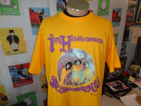 Vintage 2002 Jimi Hendrix Experience Band Tee Rock Blues Guitarist