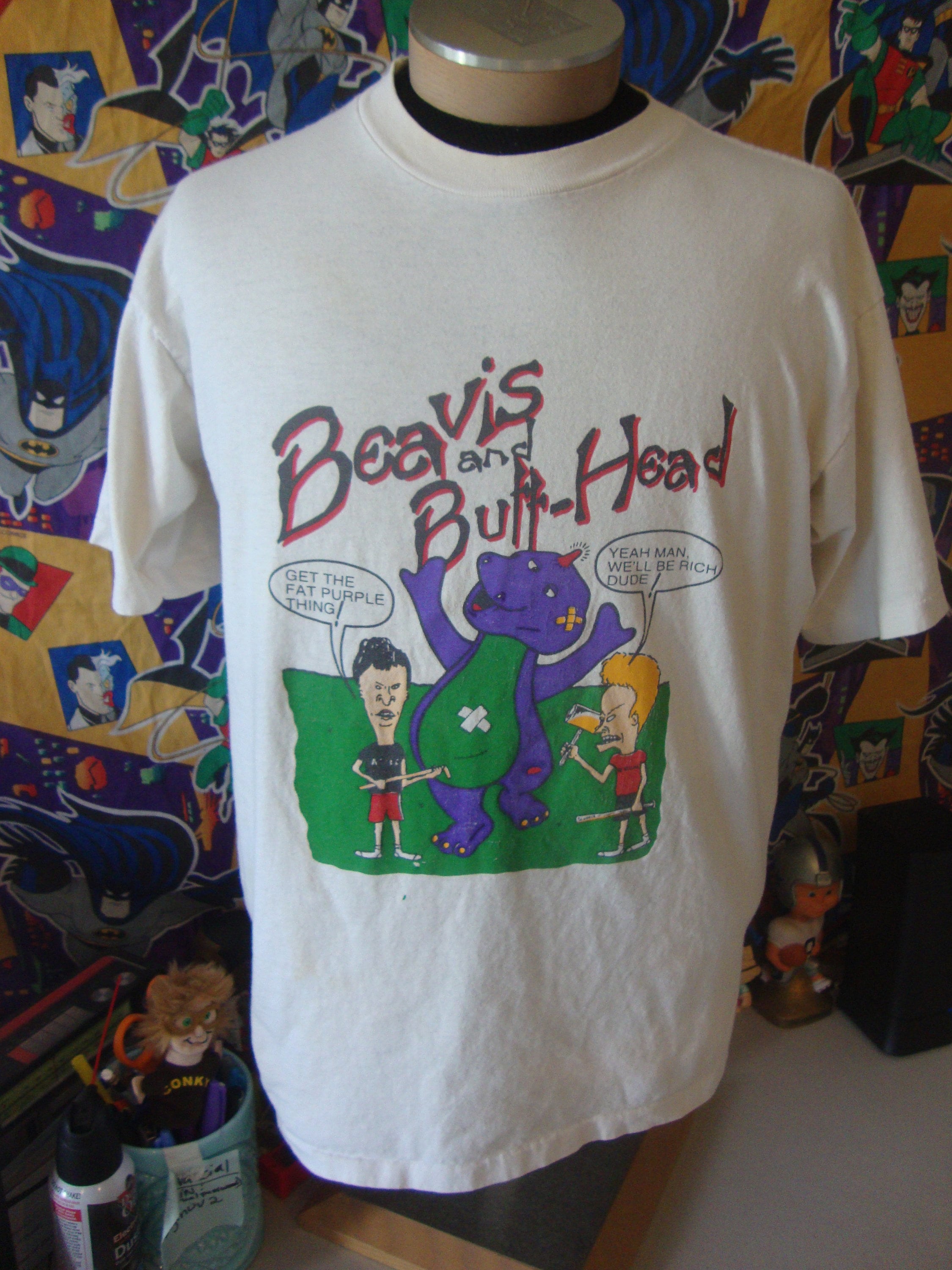 【90s】MTB BEAVIS AND BUTT-HEAD T-SHIRT Vintage Beavis & Butthead T-Shirt XL 1993 MTV Spring Break