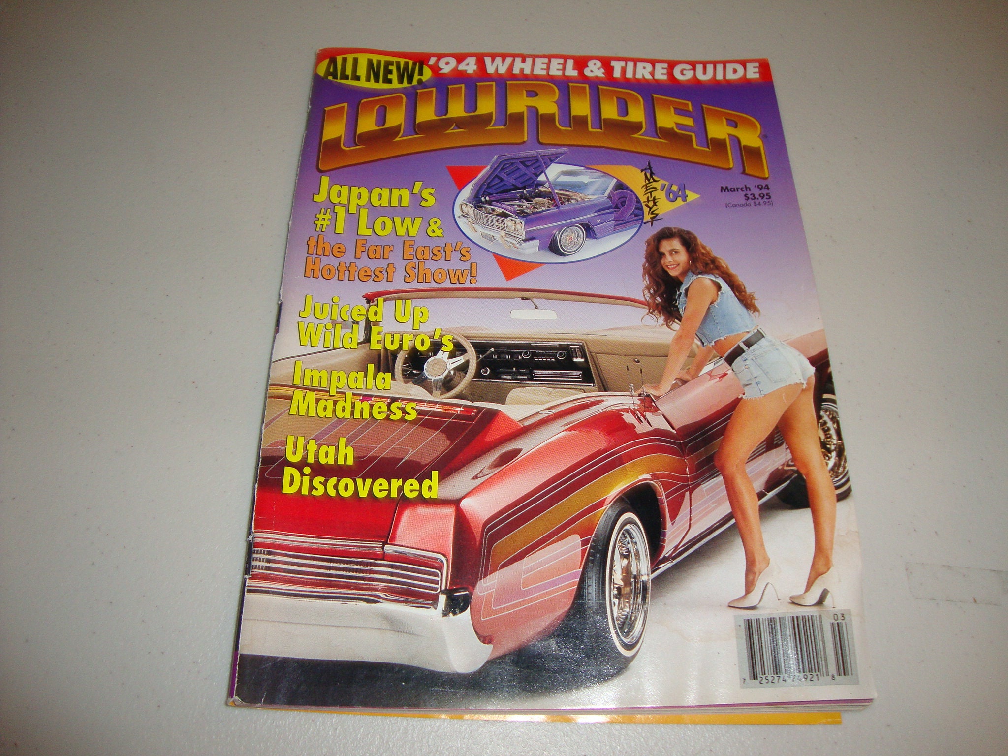 Vintage 90's Lowrider Magazine March 1994 Low rider