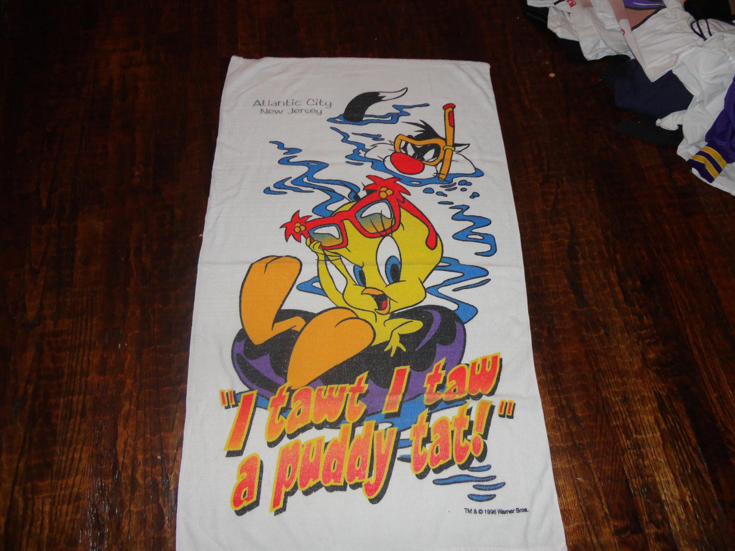 ワーナーブラザーズスタジオストア Tweety Bird 大判バスタオル Tweety Bird Towel - Etsy