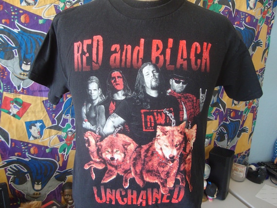 Vintage 90's NWO Red and Black Unchained WWF WWE W