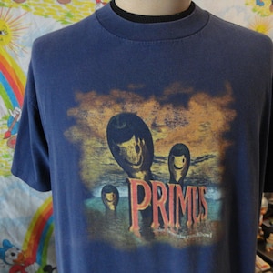 Vintage 90s Primus Tales Punchbowl Evening of Enigmatic Enchantment Tour Les Claypool T-Shirt XL