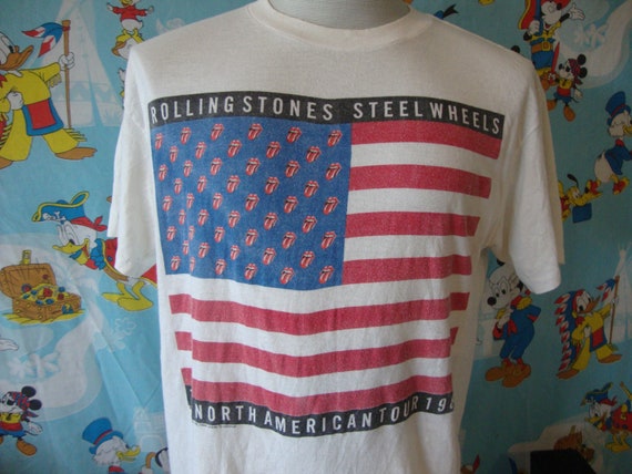 Vintage The Rolling Stones 1989 Steel Wheels clas… - image 1