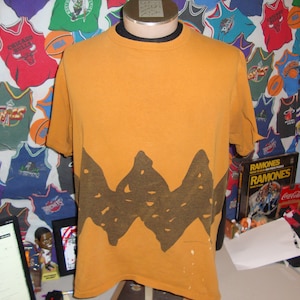 Vintage 90's Charlie Brown Peanut's Gang Cartoon Comic T Shirt Maat L