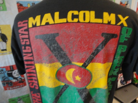 Vintage 80's Malcolm X Rap Tee Hip Hop No Sellout… - image 6