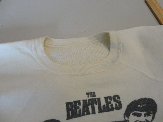 Vintage 60's The BEATLES Original 1963 Band tee W… - image 8