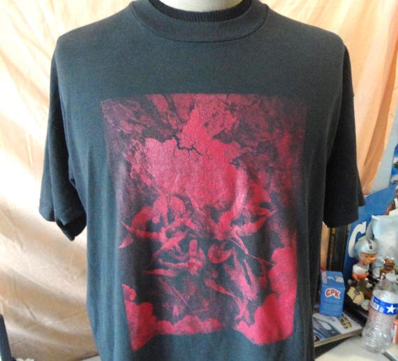 Vintage 90's Milton's Paradise Lost Tee Hell At Last Gustave Doré Art T-Shirt XL View 4
