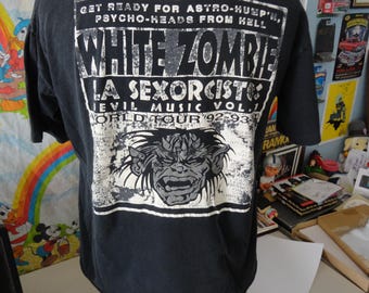 Vintage 90's White Zombie La Sexorcisto 1992 1993 1994 Tour Rob