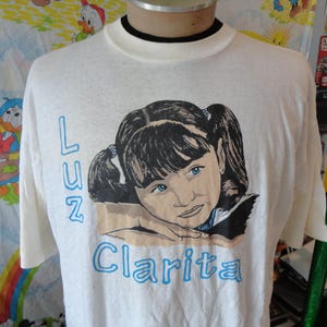 Vintage jaren 90 Luz Clarita Mexicaanse telenovela 1996 tv-show ZELDZAME T-shirt XL