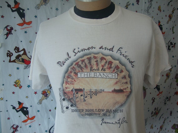 Vintage 90's PAUL SIMON 1995 James Taylor Tommy Hi