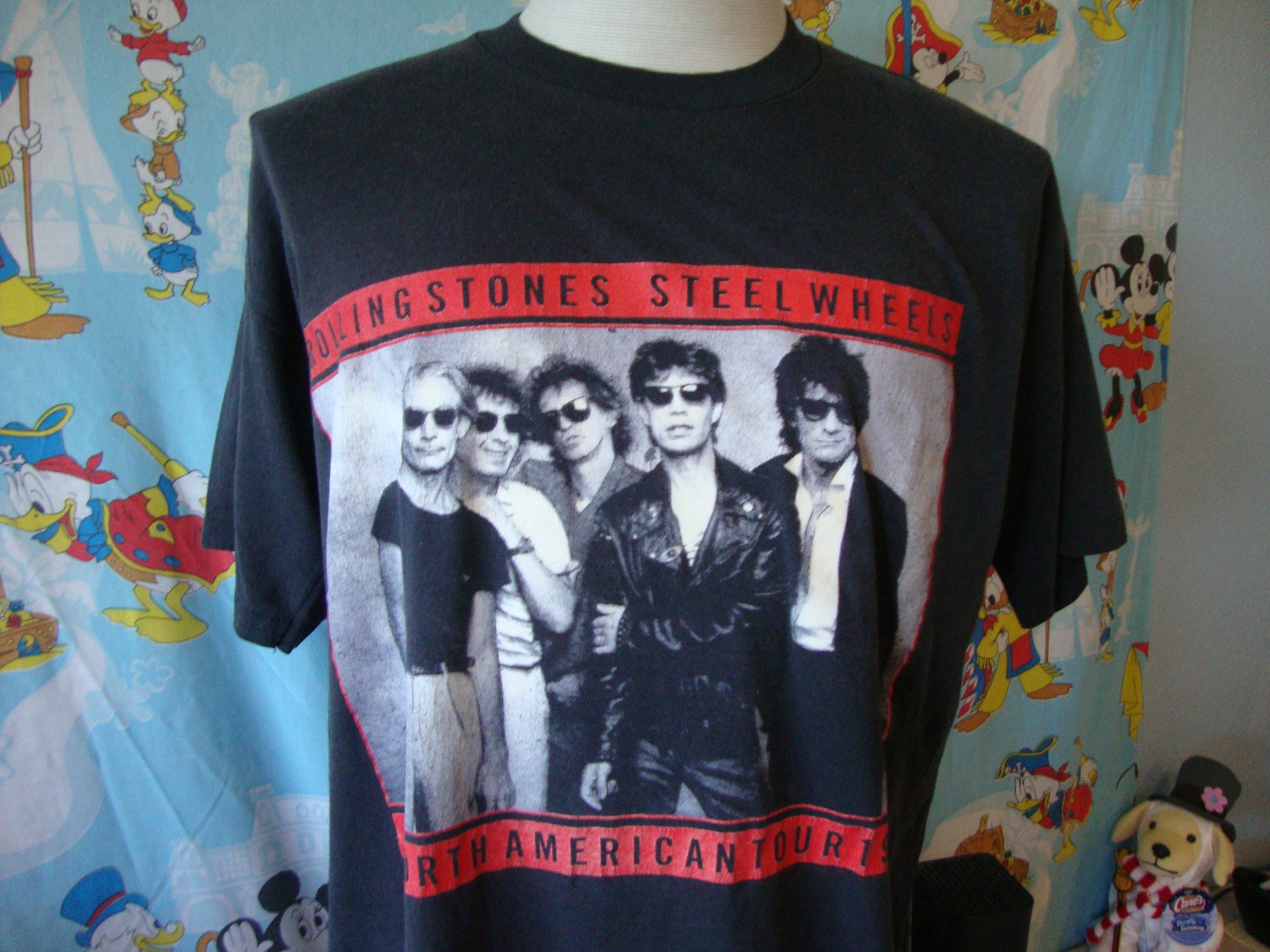 Vintage 80's the Rolling Stones 1989 Steel Wheels Classic Rock