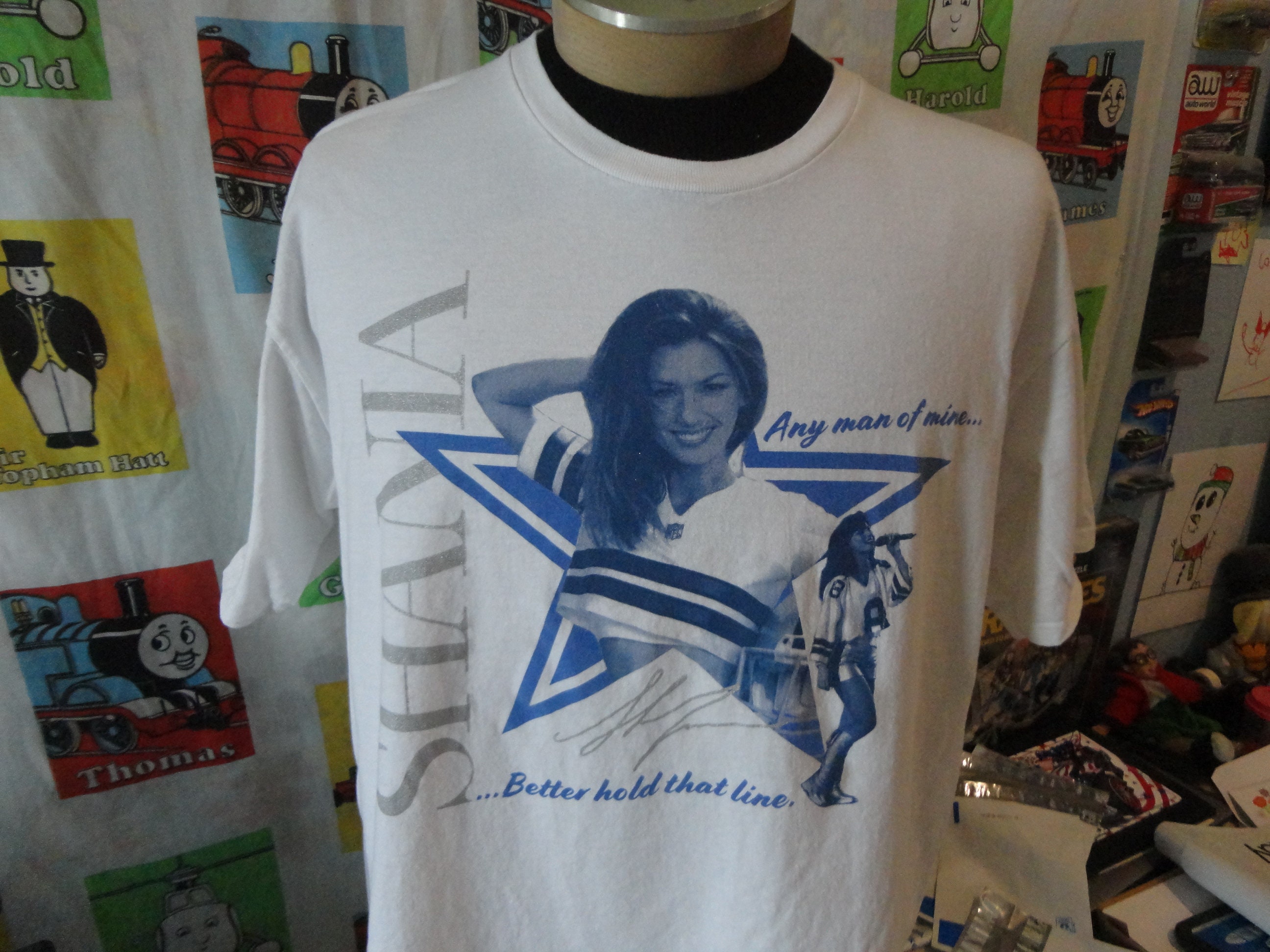 Vintage Shania Twain Concert Dallas Cowboys White T-shirt XL - Etsy