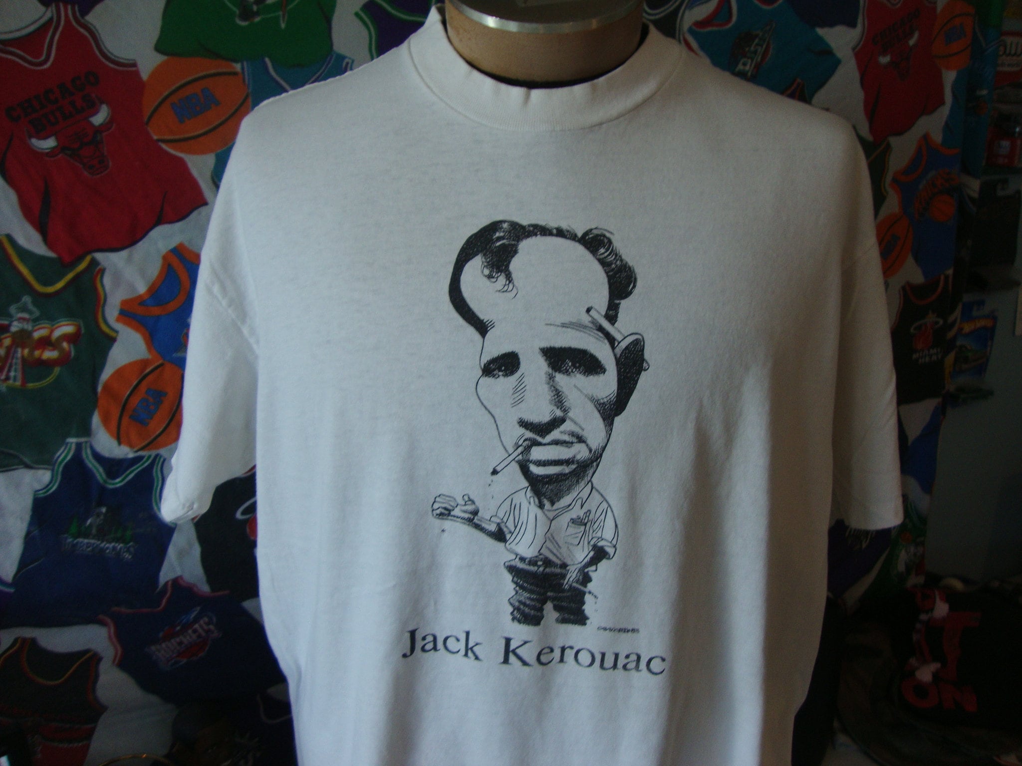 Vintage 90s Jack Kerouac American Legendary Novelist Poet Art Beat