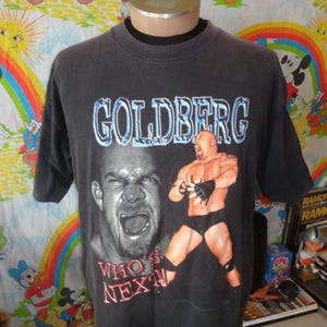 vintage des années 90 Bill Goldberg WCW Wrestling T-shirt taille XL